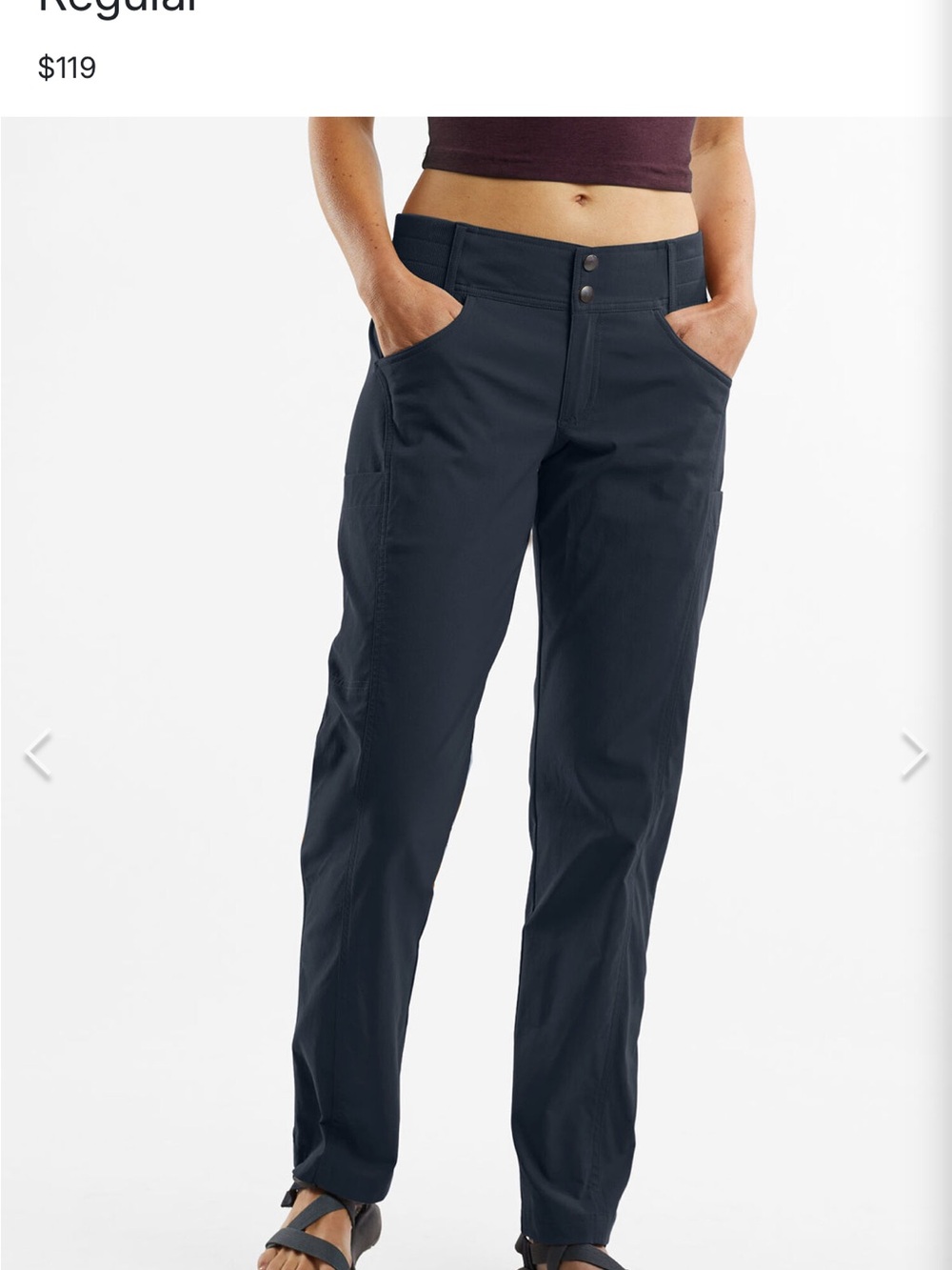 NWT Title Nine Clamber pants sz. 10 indigo